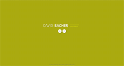 Desktop Screenshot of davidbacher.com
